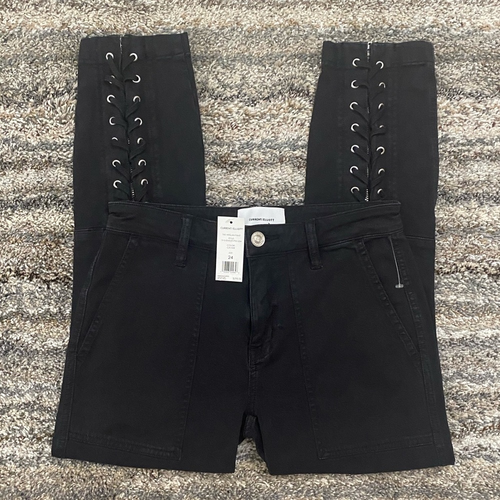 Current/Elliot The Weslan Pants Sz 24 | Current/Elliot Cropped Skinny Jeans NWT
